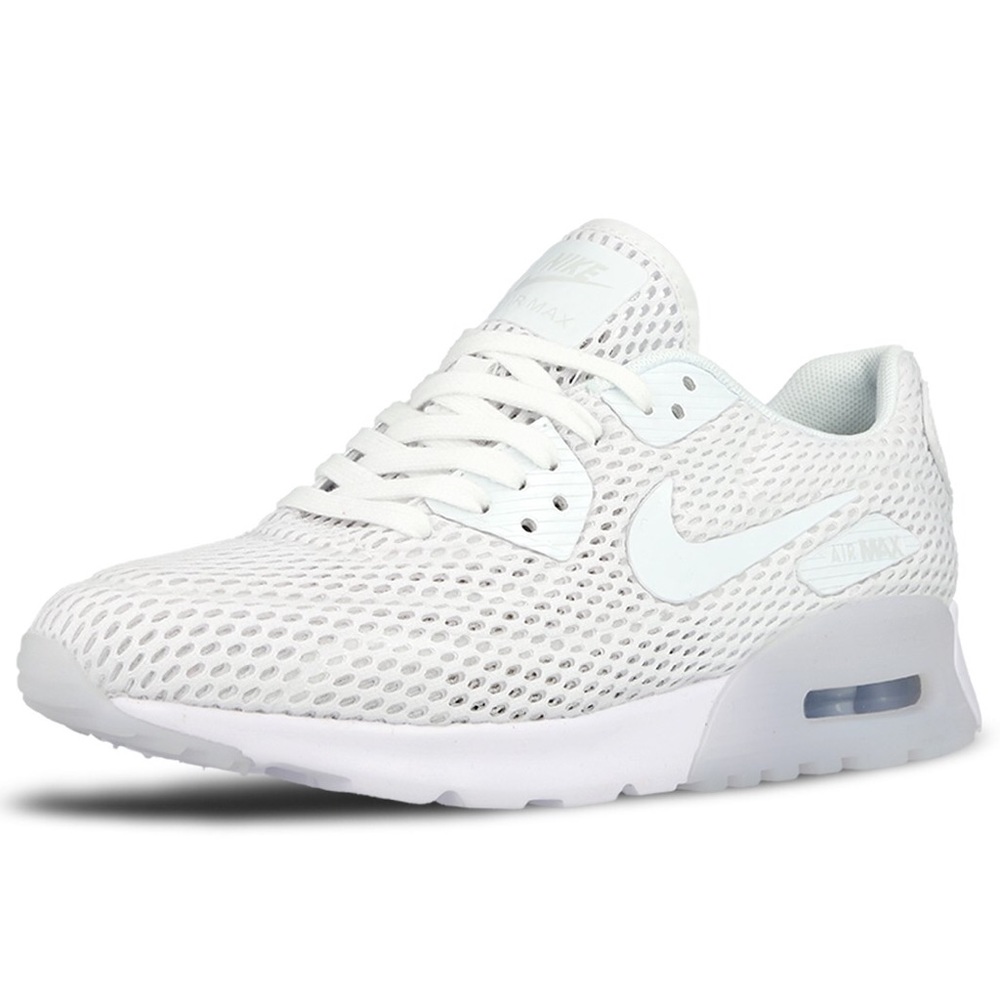 SOLD.Nike White Air Max 90 Ultra Mesh Sneakers